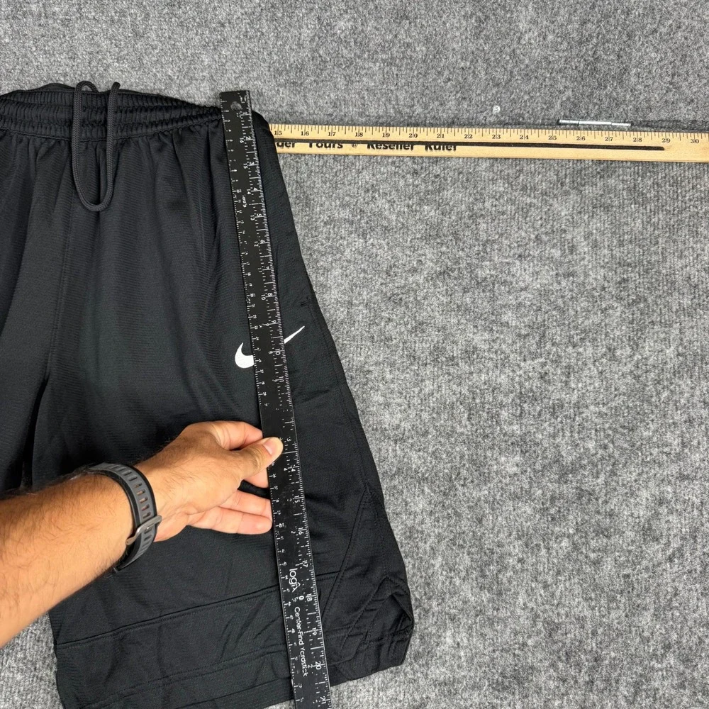 Nike Athletic Shorts Mens Size S Black Dri-Fit Mesh Basketball Drawstring